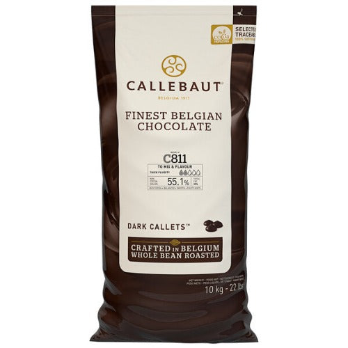 Callebaut Recipe C811 Dark Chocolate Callets 1lb