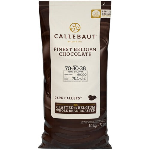 Callebaut Recipe 70/30 Dark Chocolate Callets 1lb.