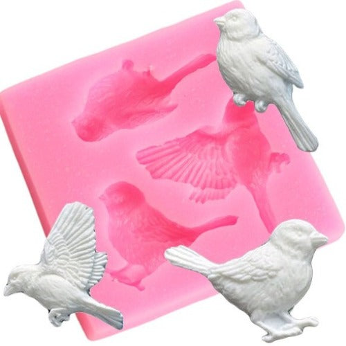 Silicone Mold - Birds Set of 3