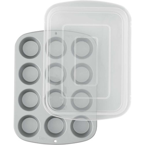 12 Cup Standard Cupcake Pan with Cover