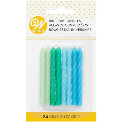 Candles - Green and Blue Ombre