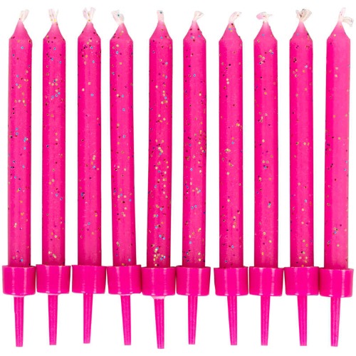 Candles - Pink Glitter