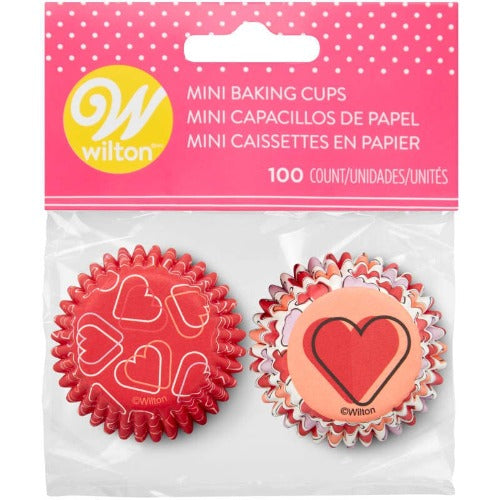 Mini Cupcake Liners - Mini Hearts
