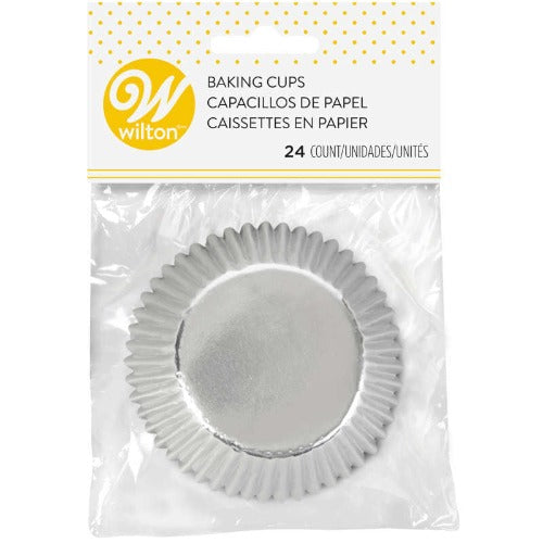 Standard Cupcake Liners - Silver Foil