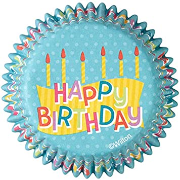 Standard Cupcake Liners - Happy Birthday