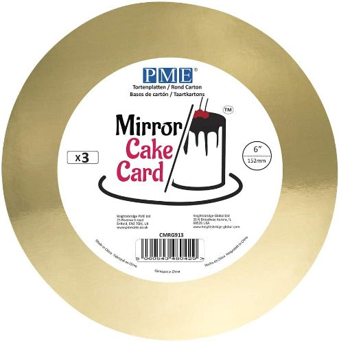 Gold Mirror Cake Board/Card