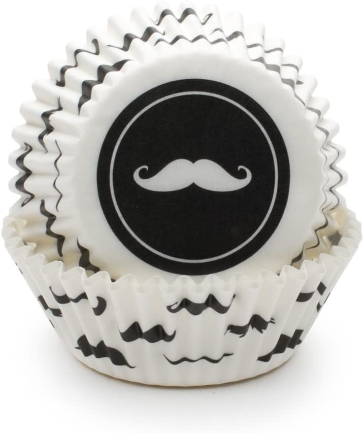 Standard Cupcake Liners - Mustache