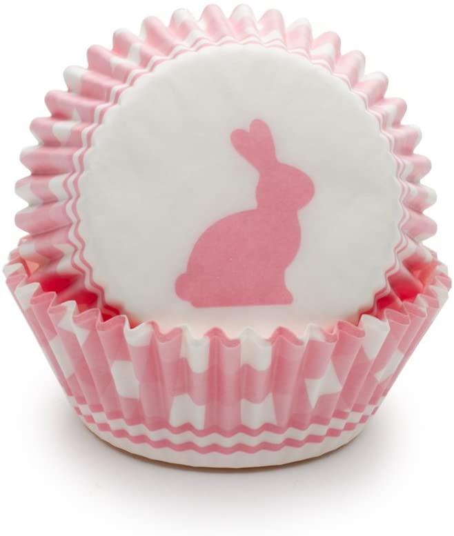 Standard Cupcake Liners - Pink Bunny