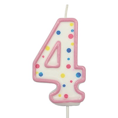 Candles - Numeral 4