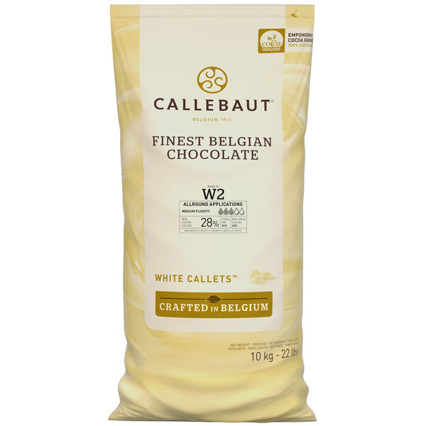 Callebaut Recipe CW2 White Chocolate Callet 1lb.