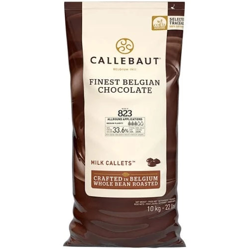 Callebaut Recipe 823 Milk Chocolate Callets 1lb.