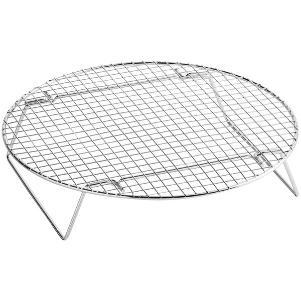 Round Footed Chrome Plated Steel Cooling Rack 12 3/4"