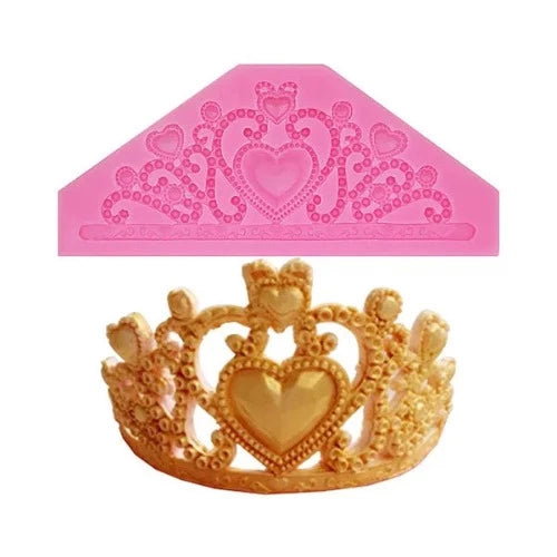 Silicone Mold - Crown with Heart
