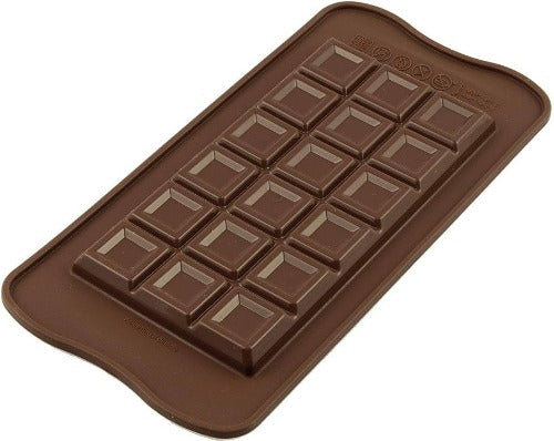 Silicone Mold - Chocolate Bar with Square Pieces