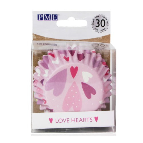 Standard Cupcake Liners - Love Hearts
