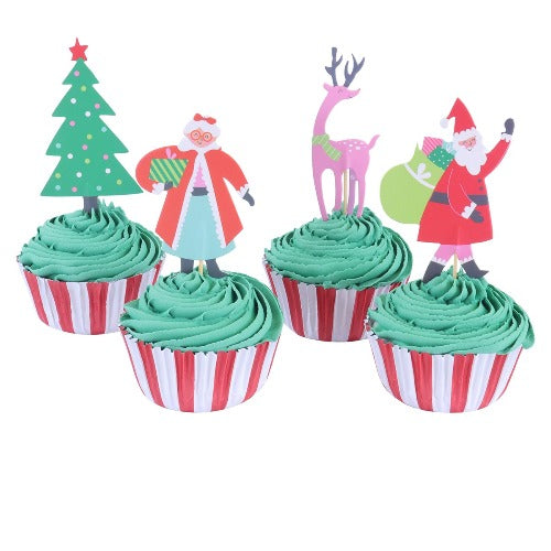 Standard Cupcake Liners Set - Santa's Workshop