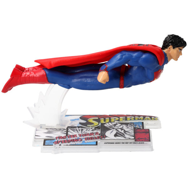 Superman action figure with packaging on a white background