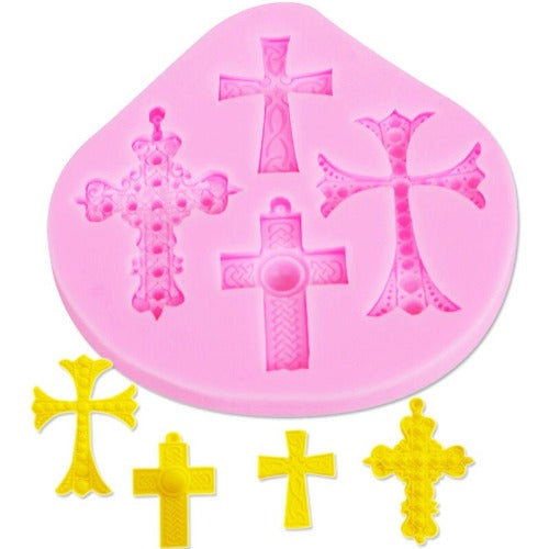 Silicone Mold - Decorative Crosses