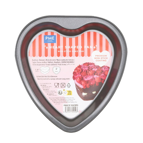 Heart Cake Pan - 8" x 1.5" Non-Stick