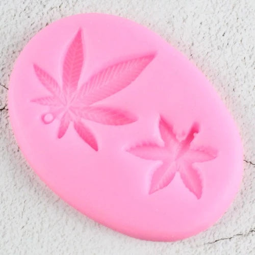 Silicone Mold - Small Marijuana Leaf