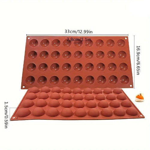 Silicone Mold - Hemisphere 1.1" 36 Cavity