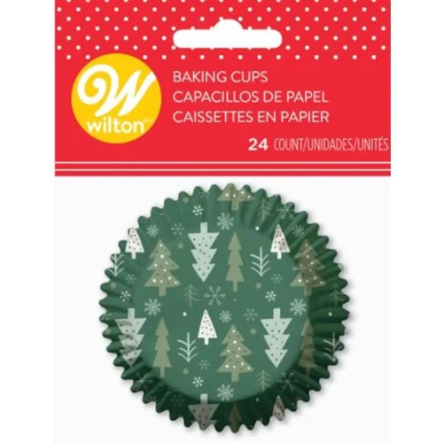 Standard Cupcake Liners - Christmas Trees