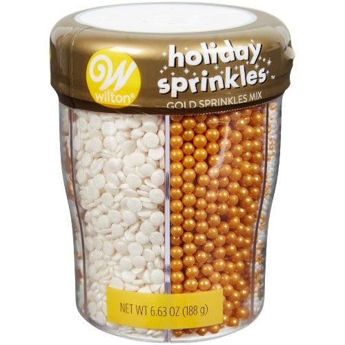 Sprinkles Set - Gold and White Holiday Mix