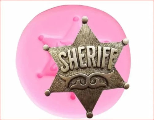 Silicone Mold - Sheriff Badge
