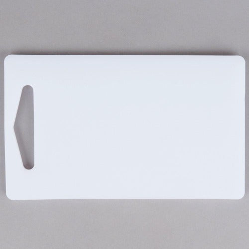 White Polyethylene Cutting Board - 10" x 6" x 3/8"