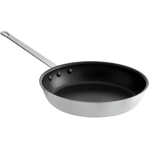 Non-Stick Fry Pan with Black Removable Silicone Pan Handle Sleeves