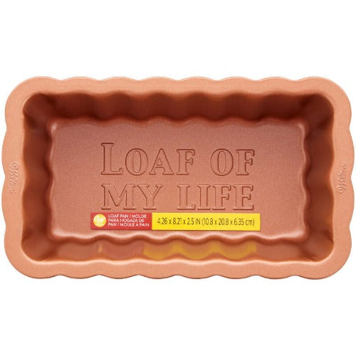 Copper Scalloped Loaf Pan