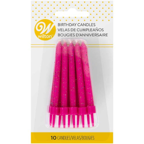 Candles - Pink Glitter