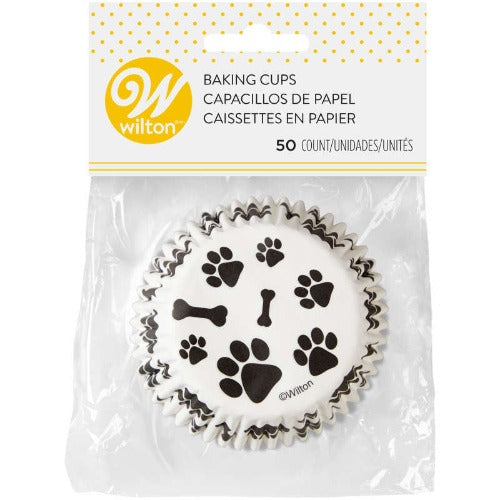 Standard Cupcake Liners - Dog Paws and Bones