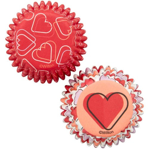 Mini Cupcake Liners - Mini Hearts