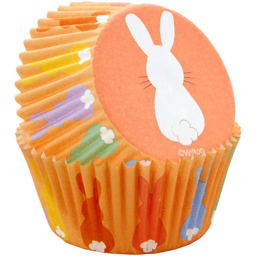 Standard Cupcake Liners - Colorful Easter Bunny