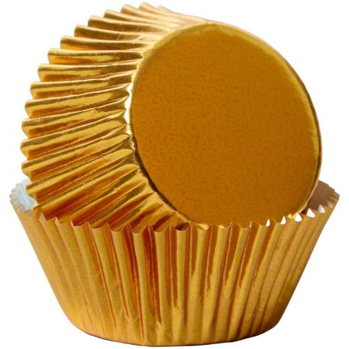 Standard Cupcake Liners - Gold Foil