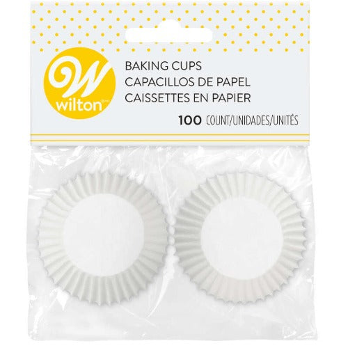 Mini Cupcake Liners - White, 100 ct