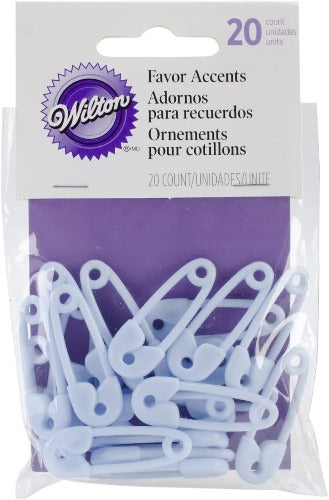 Favor Accents - Mini Safety Pins-Blue