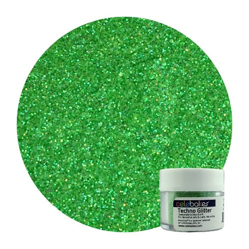 Techno Glitter - Heat Green