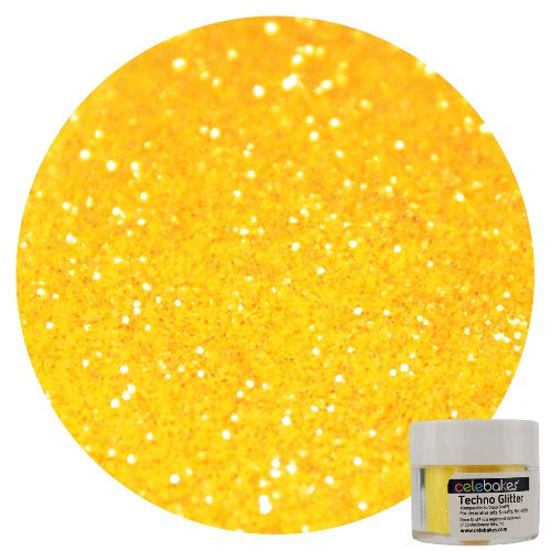 Techno Glitter - Yellow Citrine