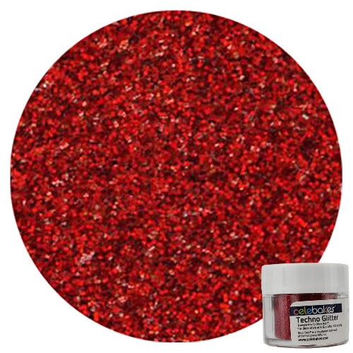 Techno Glitter - Hollywood Red
