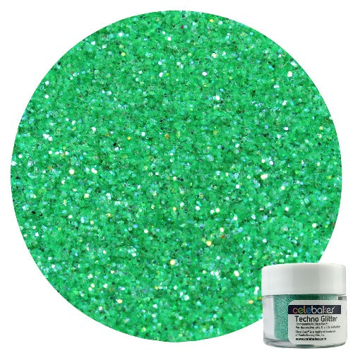 Techno Glitter - Emerald Green