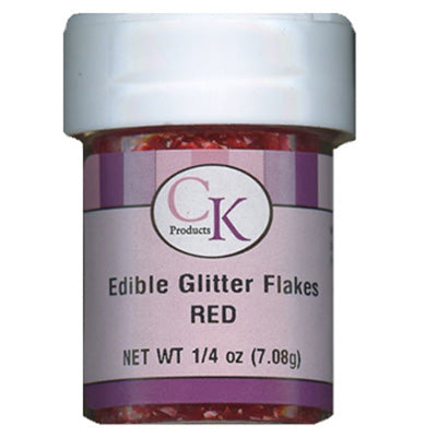 Edible Glitter Flakes - Red
