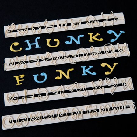 Cutters Set - Chunky Funky Alphabet & Numbers Set