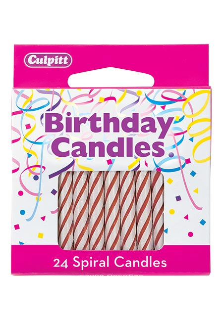 Candles - Spiral Red