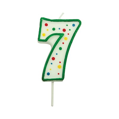 Candles - Numeral 7