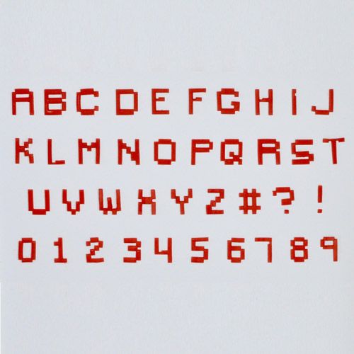 Cutters Set - Pixel Alphabet and Number Set