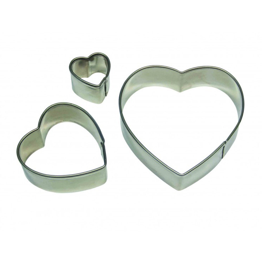 Stainless Steel Heart Cutter Set/3