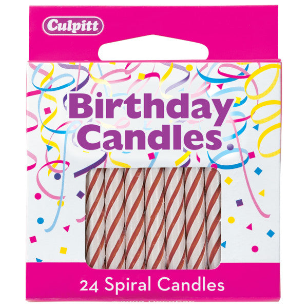 Candles - Spiral Red