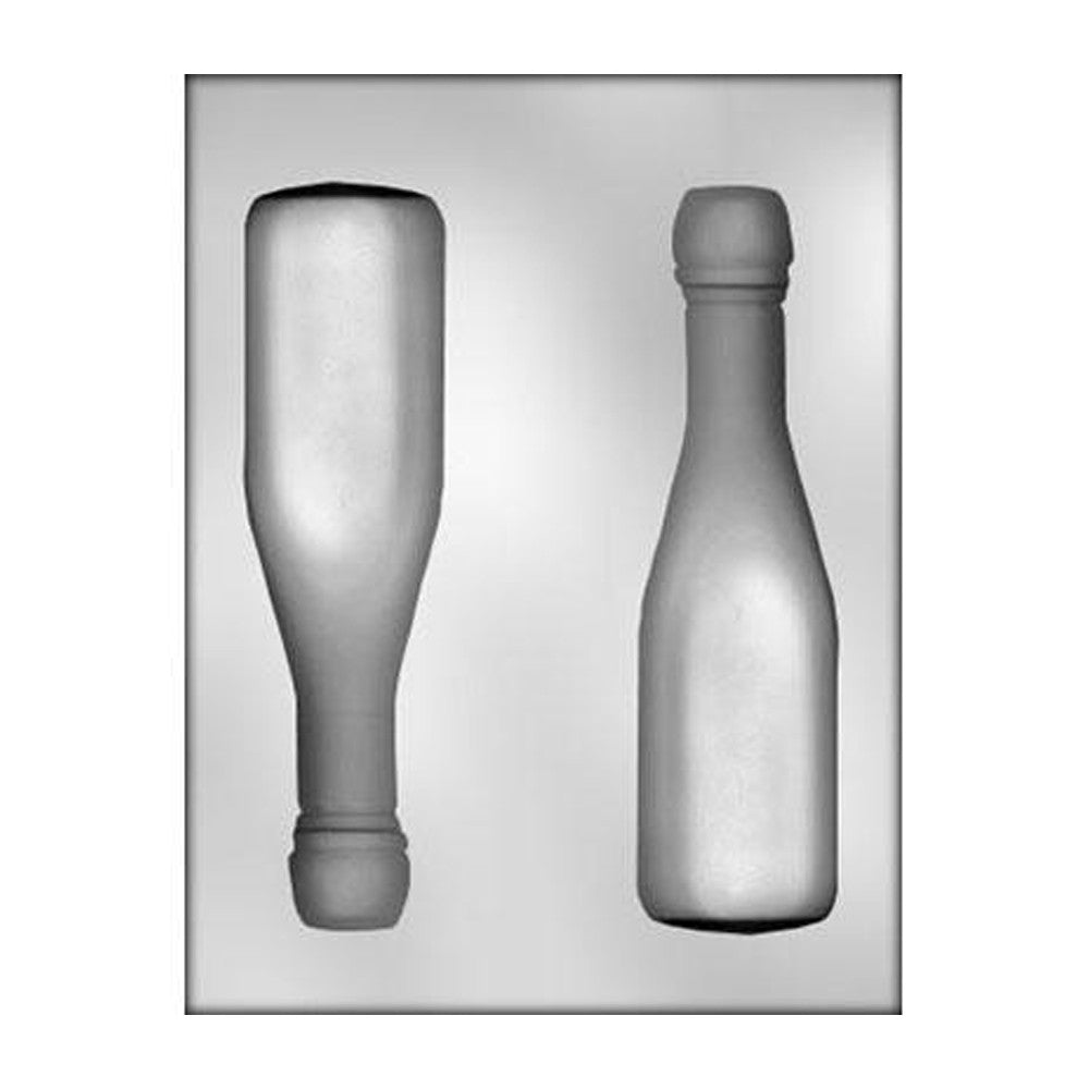 Chocolate Mold - 3D Champagne Bottle